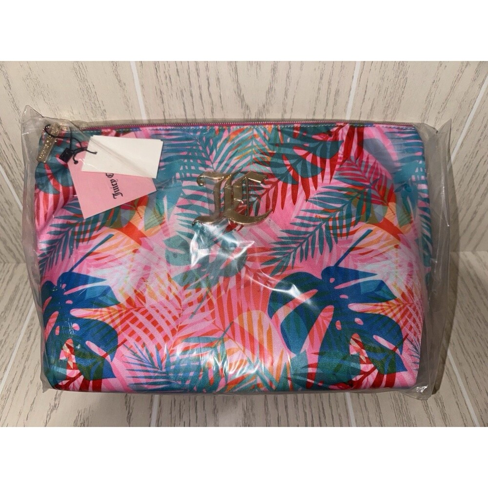 Juicy Couture Bright And Spacious Zipper Style Cosmetic Carry Bag New With Tags